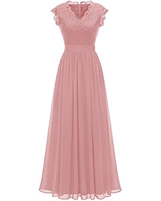pink long gown