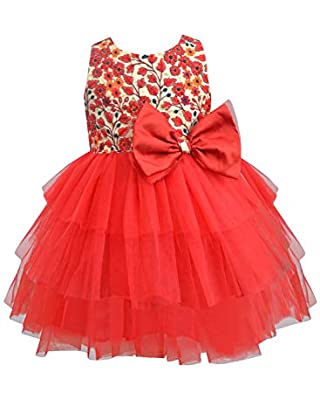 kid red frock